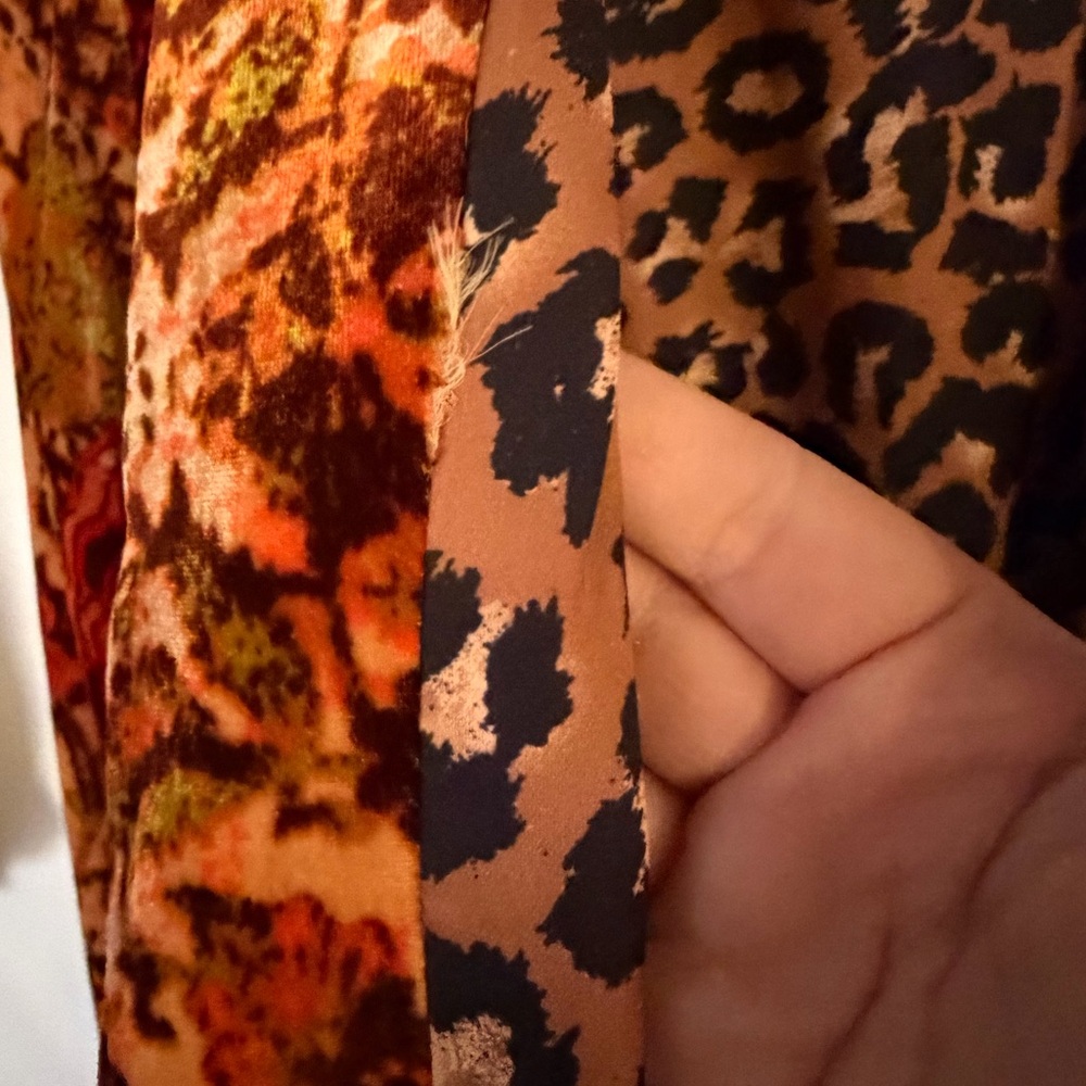Free People Mirabella Velvet Printed Duster | Boho Festival Kimono Statement M/L - Picture 9 of 12